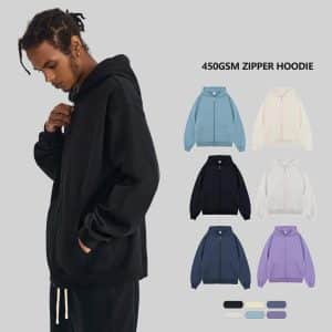 450г Terry Custom Zipper Hoodie основная картинка