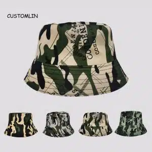 Hoofdfoto van de op maat gemaakte bucket hat van het leger